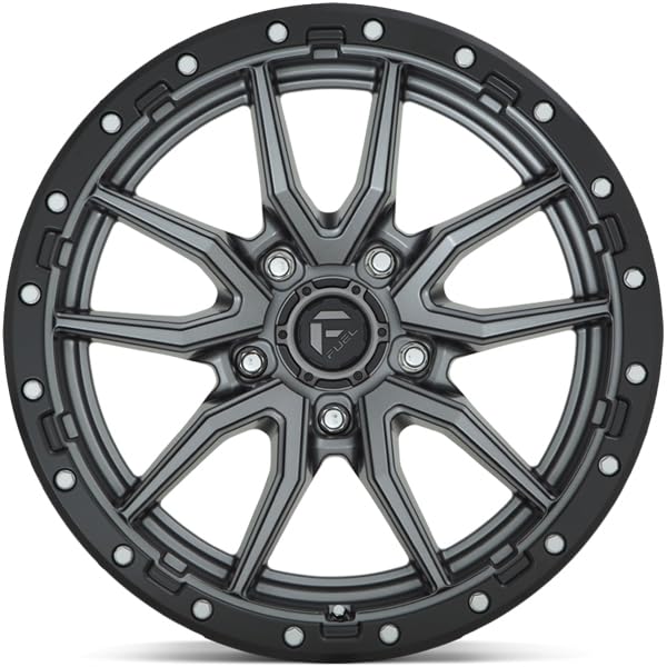 D680 REBEL FUEL OFF-ROAD 20X10, 5X150, 4.79, -18mm MATTE GUN METAL BLACK BEAD RING - D68020005647