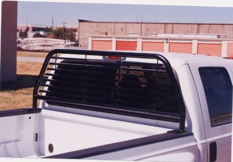 51536B Go Industries Inc. Headache Rack Cab Protector, Round Tube, Black, for Select Ford Trucks