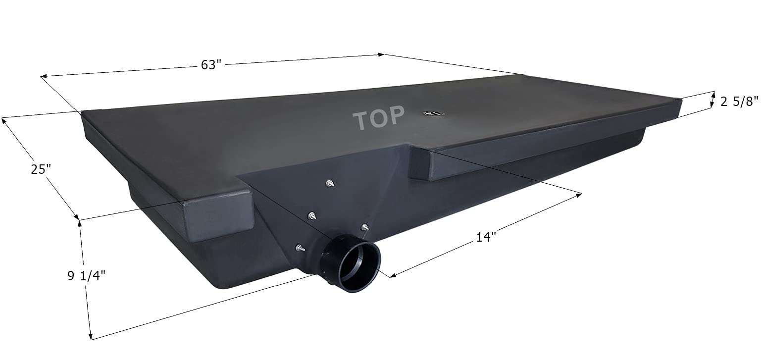 Holding Tank ICON 14201, H3595LH, 63x25x9 1/4, 39 Gal., 0225224