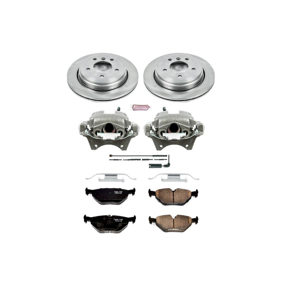 Power Stop KCOE2970 1-Click Autospecialty OE Replacement Brake Kit with Calipers For BMW 325xi 2001-2005 [Model Specific]