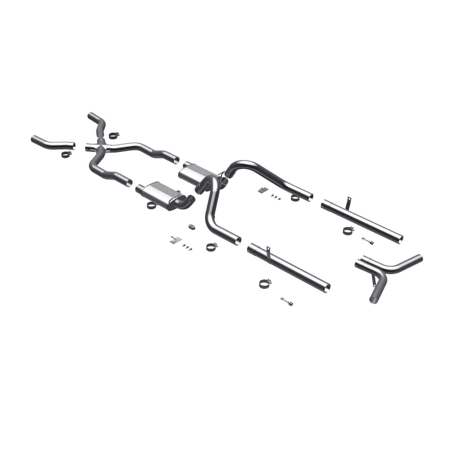 Large MagnaFlow Stainless Steel Performance Exhaust System Kit