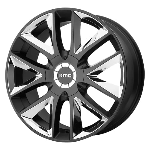 KMC 22X9.5 KM710 6X135/5.5 S-BLK CHR INS 30MM - KM71022966730