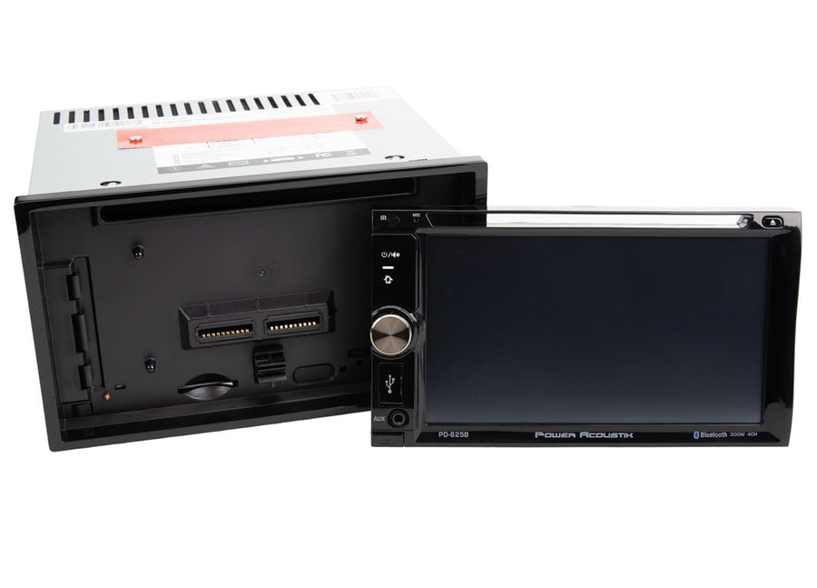 Power Acoustik 6.2" PD-625B Double-DIN in-Dash Detachable LCD Touchscreen DVD Receiver with Bluetooth