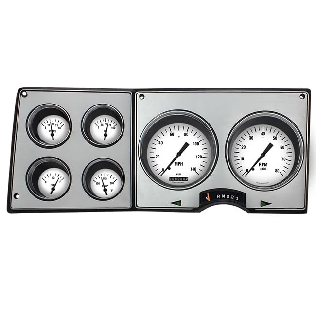 Classic Instruments White Hot Gauge Package CT73WH-M-LS Metric - LS