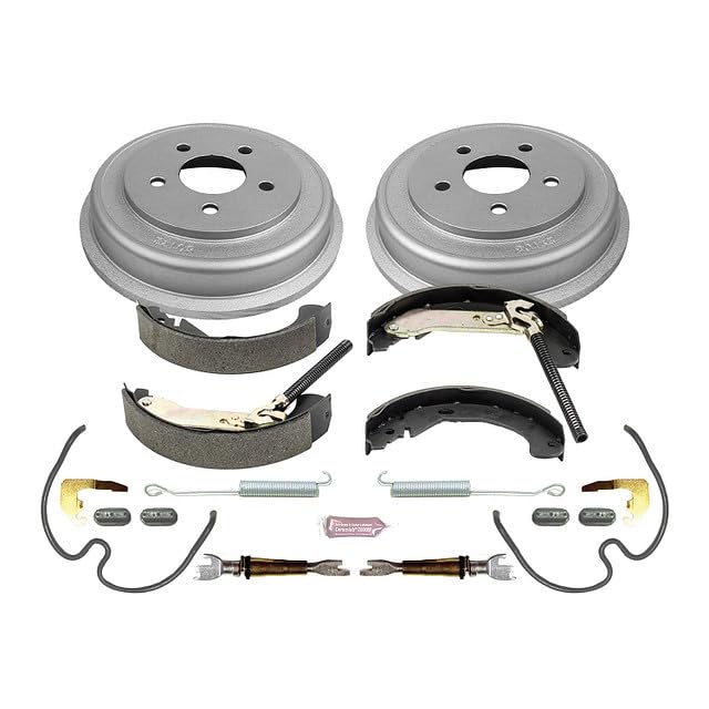 Power Stop Autospecialty KOE15395DK Rear Replacement Brake Kit-OE Brake Drums & Ceramic Brake Pads