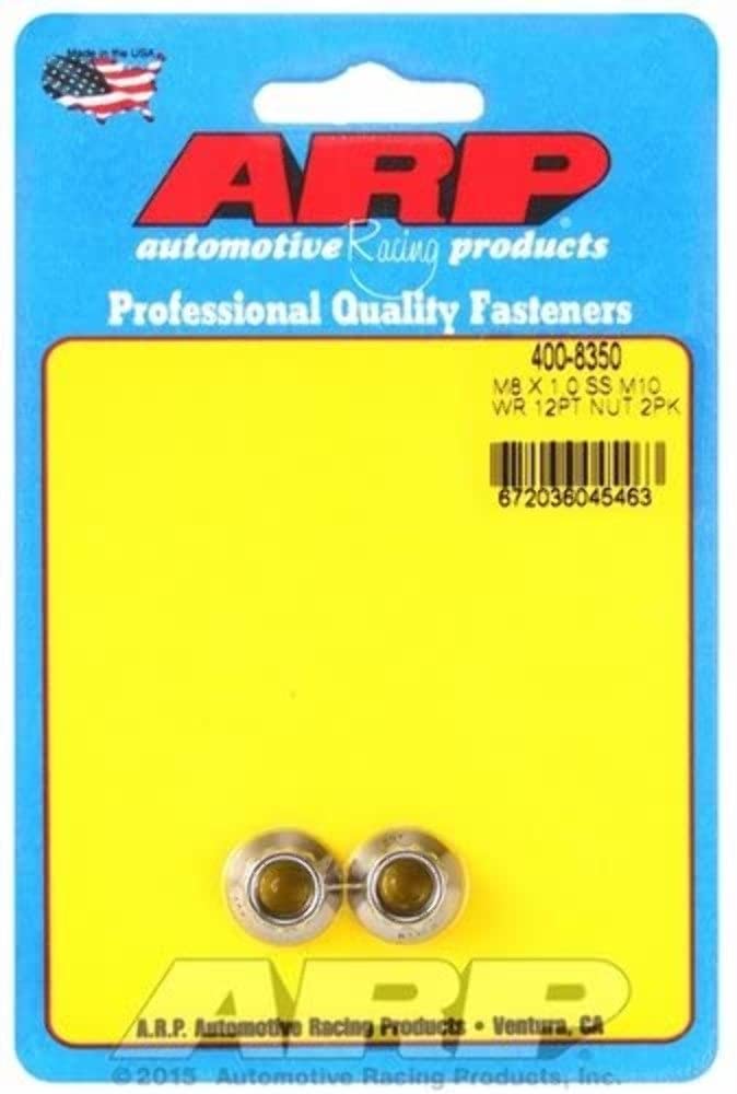 ARP Nut Kit 400-8350 (M8 X 1.00 SS M10 socket 12pt nut)
