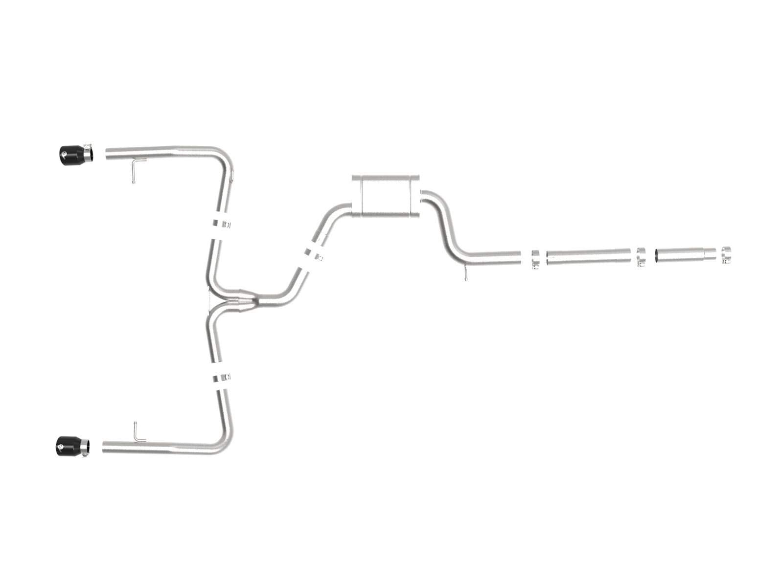 MACH Force-Xp Cat-Back Exhaust System aFe Power for 2019-2020 VW Jetta GLI (MKVII)