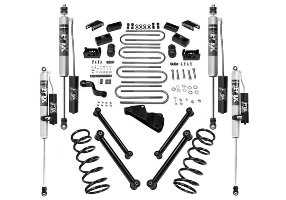 SUPERLIFT SUSPENSION RealTruck 5" Lift Kit for Dodge RAM 2500/3500 | Complete Lift Kit with Fox 2.0 Reservoir Shocks & Control Arms | K336FX | Fits 2000-2002 Dodge RAM 2500 / 3500 4WD Diesel / V10