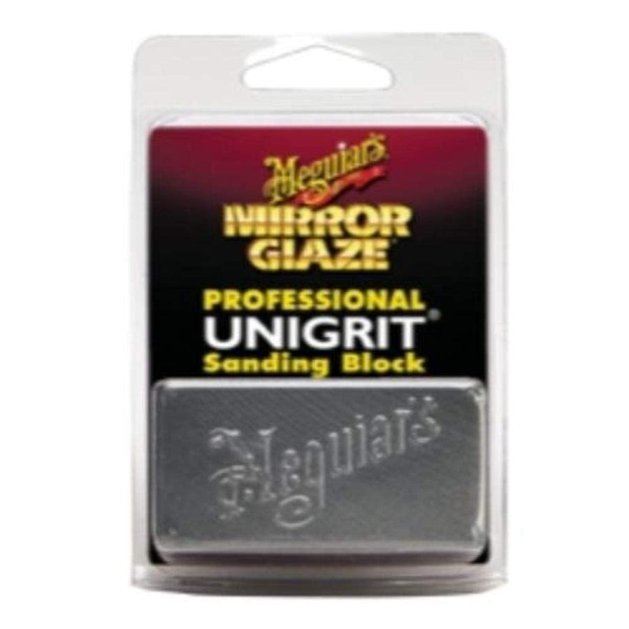 Meguiar's Unigrit Professional Mirror Glaze Sanding Block 1,000 Grit K1000 - Professional-Grade Sanding Block - Precise, Uniform Grit for Even Sanding That's Easy to Clean and Polish, 1 Sanding Block
