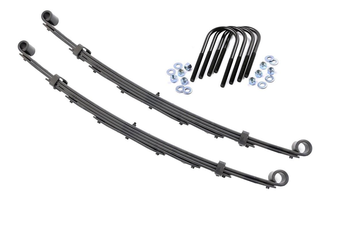 4" Rough Country Front Leaf Springs for 69-72 GMC Half-Ton Suburban - 8001Kit