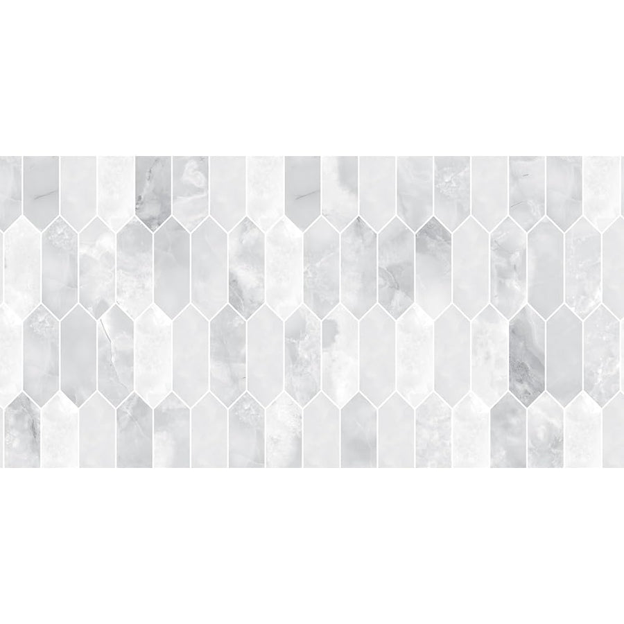 494031 Genesis Products Revive Backsplash - 18" x 24", Gray Marble Picket