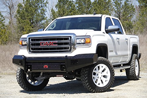 Black Steel Fab Fours GM07-K2161-1 Front Ranch Bumper