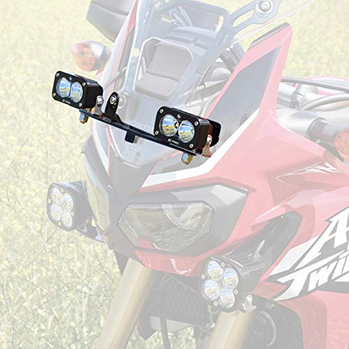 Windscreen Mount Kit Baja Designs S2 Sport LED for Honda Africa Twin 2016-20 Motorcycle (Multi-Pattern Lens; Clear)