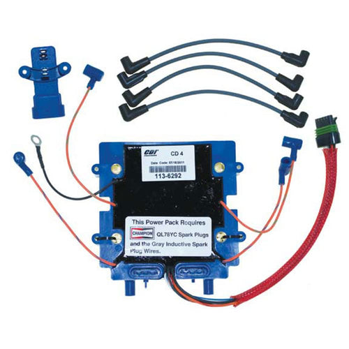 1 Johnson/Evinrude CDI Electronics Power Pack Kit - 4 Cyl (1995-2006) 113-6292K