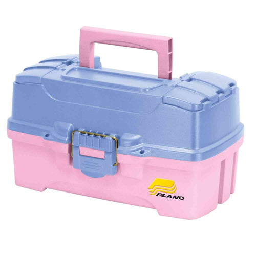 2-Tray Plano Tackle Box with Dual Top Access, Periwinkle/Pink, One Size (620292)