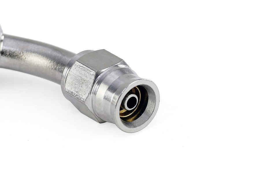90 Degree HPS Performance 10mm Banjo -3 Stainless AN Hose End, 350-9003SSB