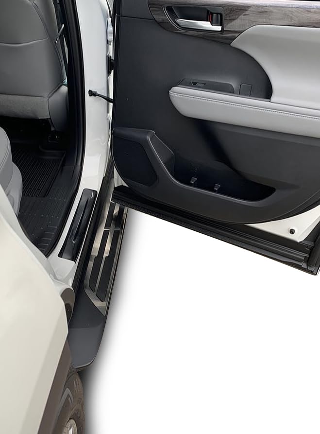 OEM Replica Black Horse Running Boards Compatible with 2020-2024 Toyota Highlander-RTOHI20