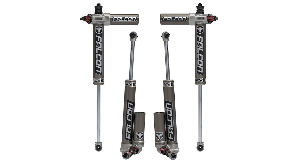 Falcon JK 4DR SP2 3.3 Fast Adjust Piggyback Shock Kit (1.5–2.5” Lift)