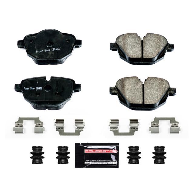 Z23-1473 Power Stop Rear Z23 Evolution Sport Carbon Fiber Infused Ceramic Brake Pads with Hardware