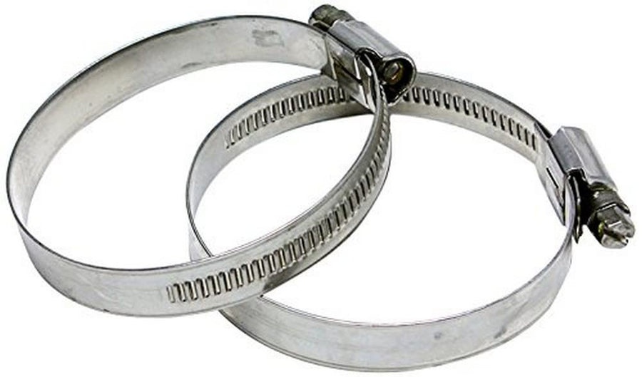 HPS Performance Stainless Steel EMSC-100-120x2 Embossed Hose Clamps, SAE 64, 4" - 4-1/2" (Pack of 2)