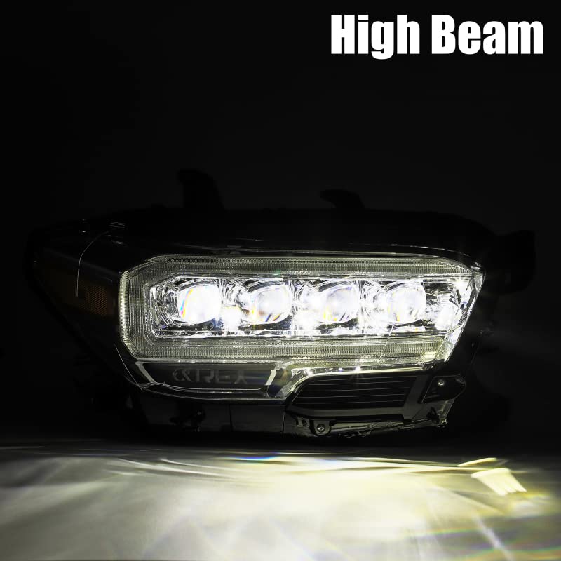880706 AlphaRex USA Nova Series Projector Headlights fits Toyota Tacoma,Clear