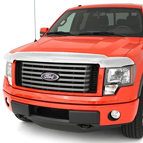 Chrome Hood Shield / Protector Auto Ventshade [AVS] | Fits 2016 - 2023 Toyota Tacoma | Medium Profile Bug Deflector - 1 pc., Chrome | 680681