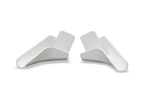 Medium B&B Molders Rain Gutter Spouts, Polar White 94170