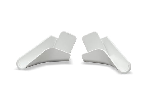 Medium B&B Molders Rain Gutter Spouts, Polar White 94170