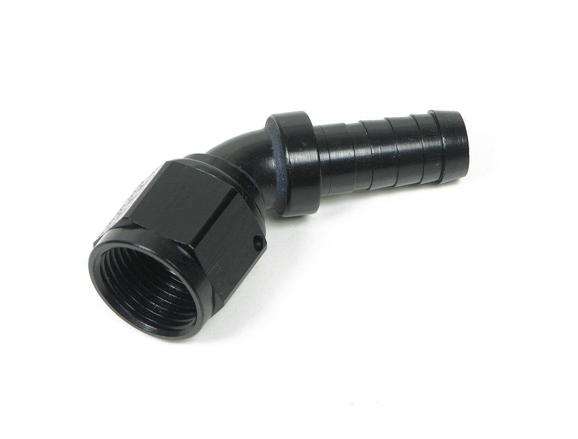 Earl's Auto-Crimp AT704612ERL Hose End - 45 Degree - Size -12 - Black