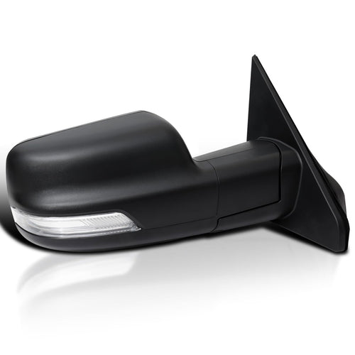 Spec-D Tuning Power Fold Black Heated + LED Signal + Blind Spot Monitor Right Passenger Side Mirror Compatible with 2019-2024 Ram 1500, Left + Right Pair