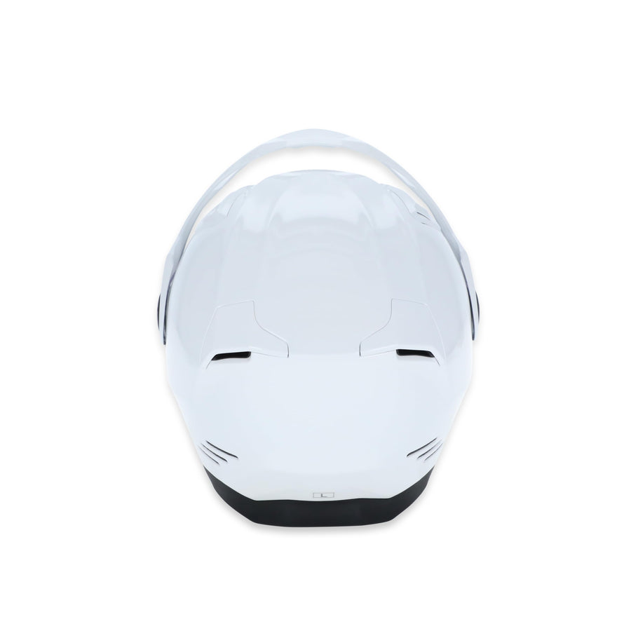 Simpson Motorcycle Helmet Journey Bandit - White - XL | Off Road Dirt Bike UTV Motocross ATV | Modular Full-Face Flip Up | Clear Pinlock Anti-Fog Visor Shield | DOT ECE Certified (JB1XL)