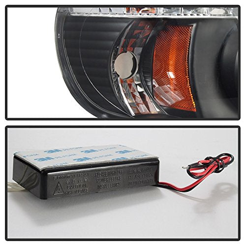 Auto Spyder 5010131 LED Halo Projector Headlights Black/Clear