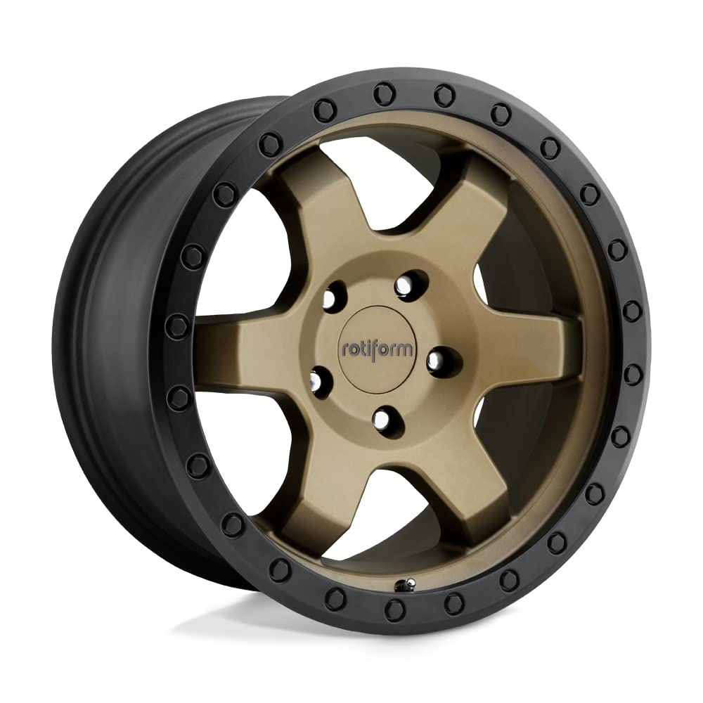Rotiform 17x9 six 6x139.7 1et 106.10mm matte bronze black bead ring wheel