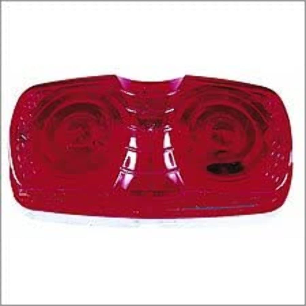 24-Volt Peterson Double Bulls-Eye Clearance Side Marker Light M138R-24V Red