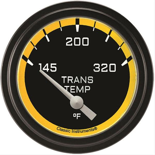 AX227YBLF Classic Instruments AutoCross Yellow 2-5/8" Transmission Temperature Gauge