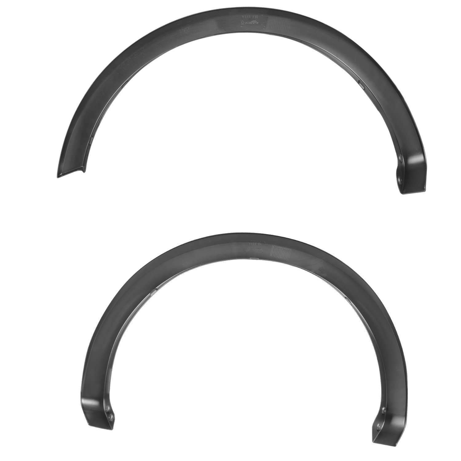 4PC Spec-D Tuning Front + Rear Factory Style Fender Flares Compatible with 2021-2024 Ford F150 F-150