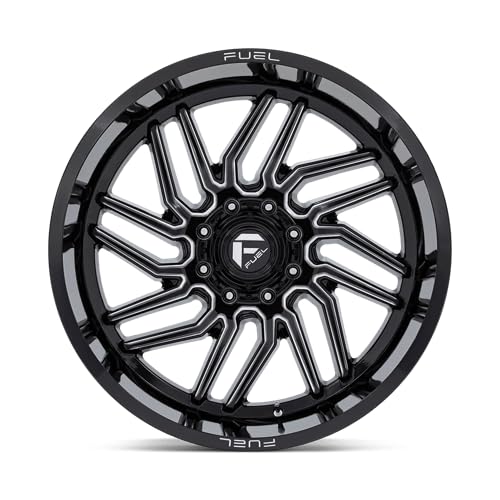 D807 HURRICANE FUEL OFF-ROAD 24X12, 8X170, 4.77, 44mm GLOSS BLACK MILLED - D80724201747