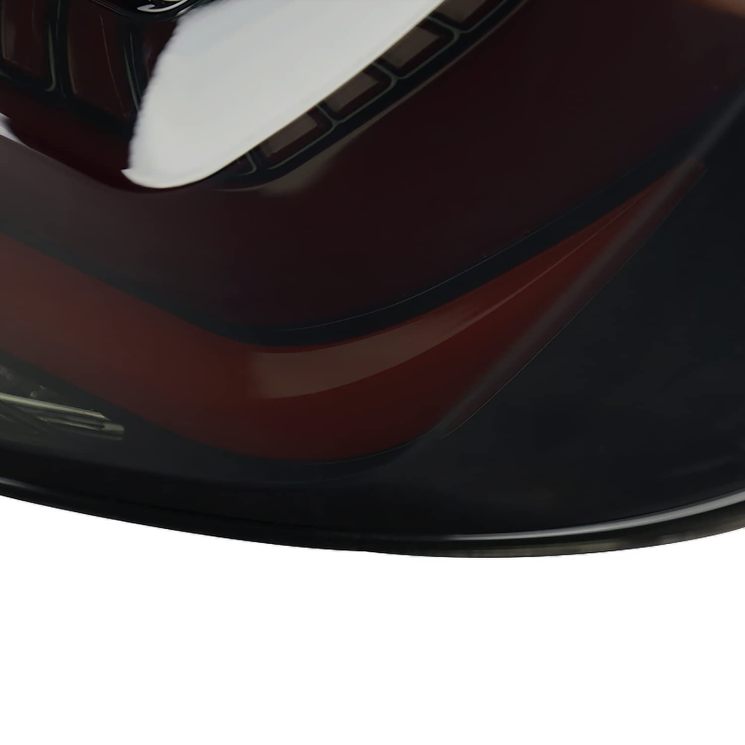 Glossy Black Smoke SPEC-D TUNING Tail Lights w/Red LED Strips, Sequential LED Turn Signal, and Startup Animation Compatible with 2016-2021 Honda Civic 4-Door Sedan, Left + Right Pair Assembly