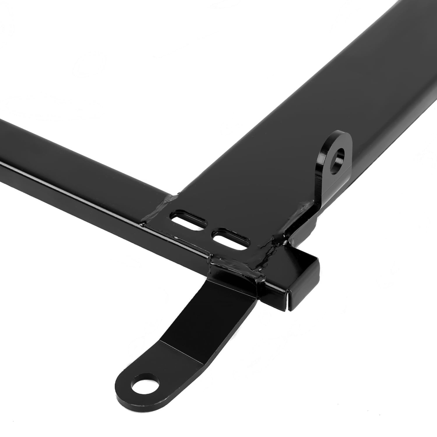 Spec-D Tuning Black Racing Seat Steel Mounting Brackets Rail Track Pair Compatible with 2003-2009 Nissan 350Z