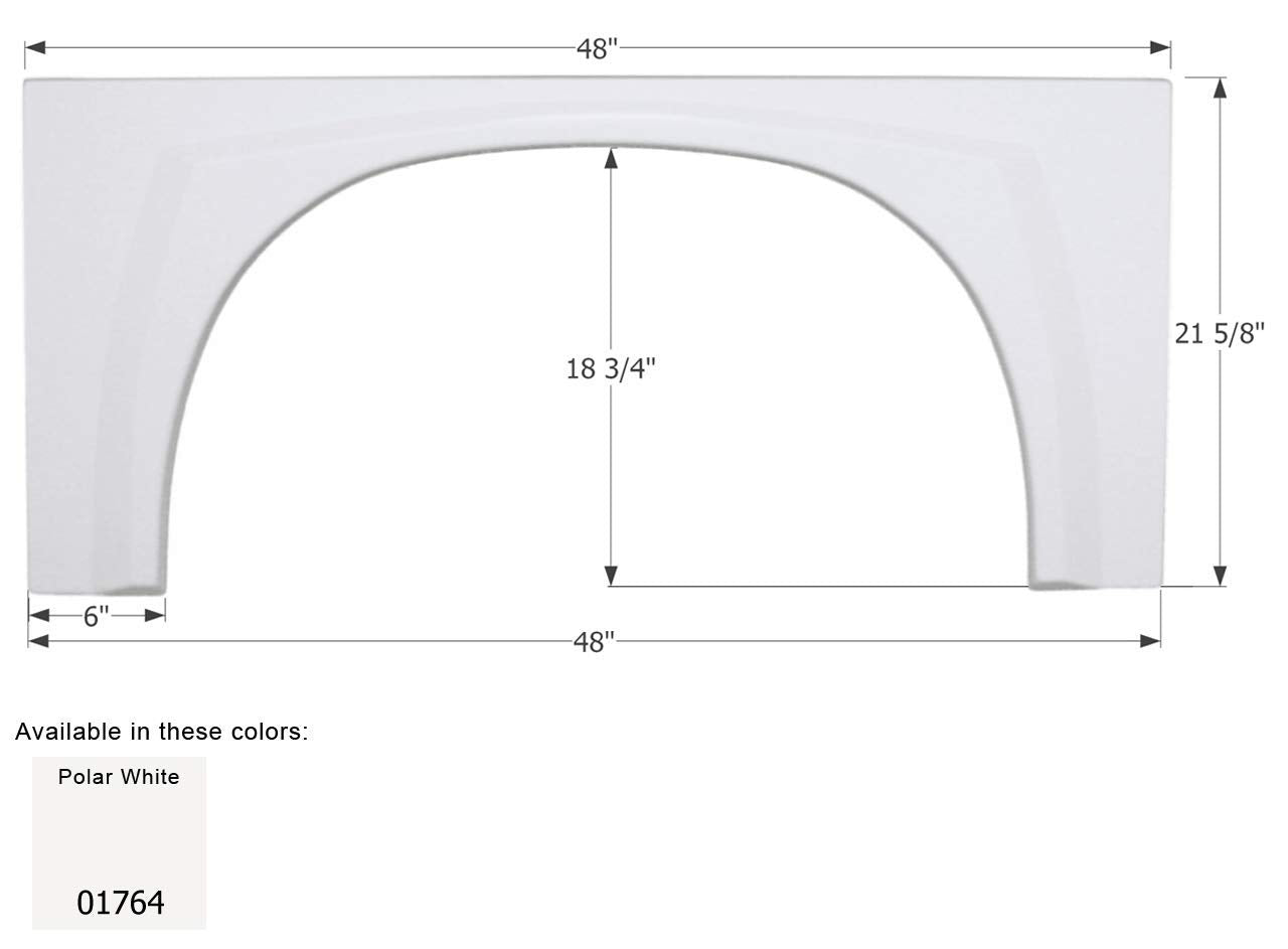 Fender Skirt ICON, Single, Gulf Stream, FS1764, Unpainted