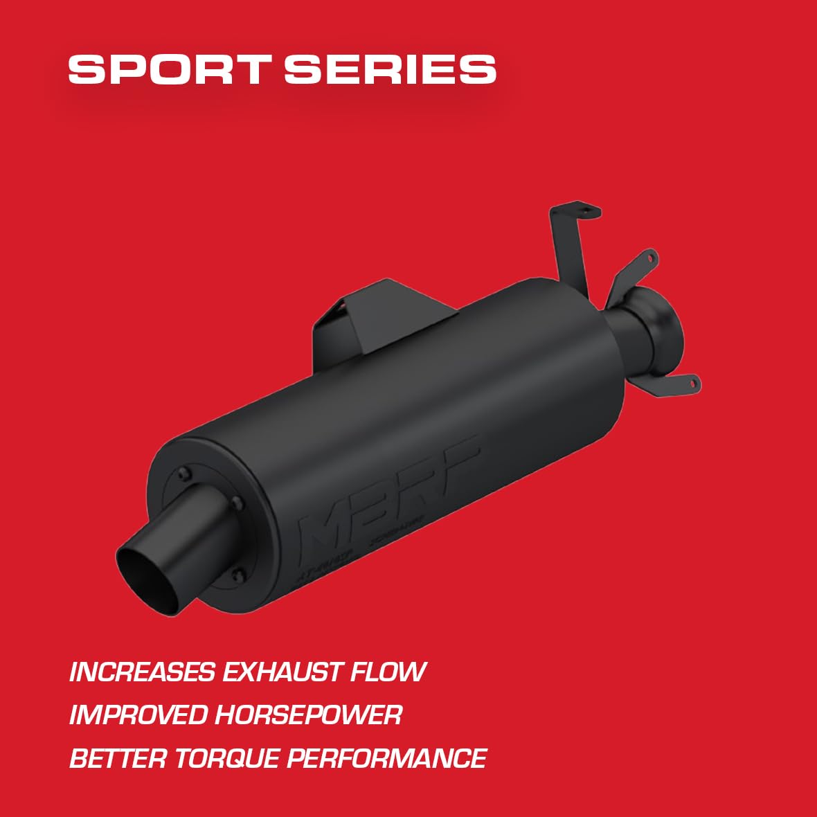 MBRP 01-05 Sportsman 400/06-07 Polaris Sportsman 450 Slip-On Combination Exhaust w/Sport Muffler