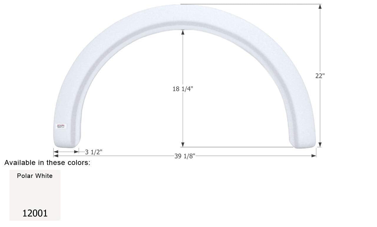 Fender Skirt ICON, Single, R-Vision, FS2001, Polar White