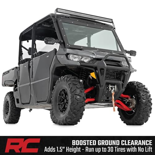 2" High Clearance A-Arms Rough Country for Can-Am Defender HD8/HD9/HD10-97041RED