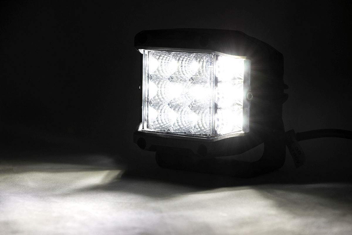 Dual Rough Country 3" LED Ditch Light Kit for Toyota 4Runner (2010-2024) - (2) 3-in Osram Wide Angle LED Pods
