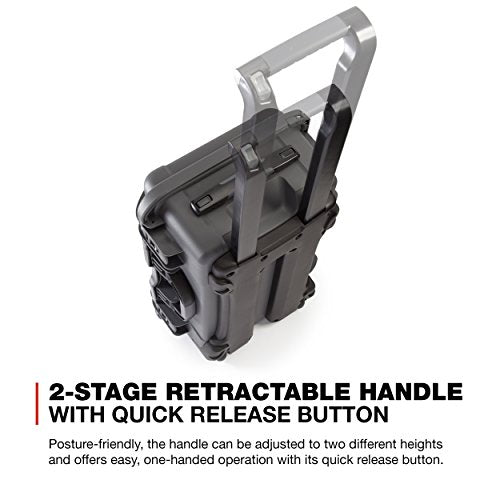 Waterproof Nanuk 935 Hard Case with Foam Insert for Canon, Nikon - 2 DSLR Body and Lens/Lenses - Graphite