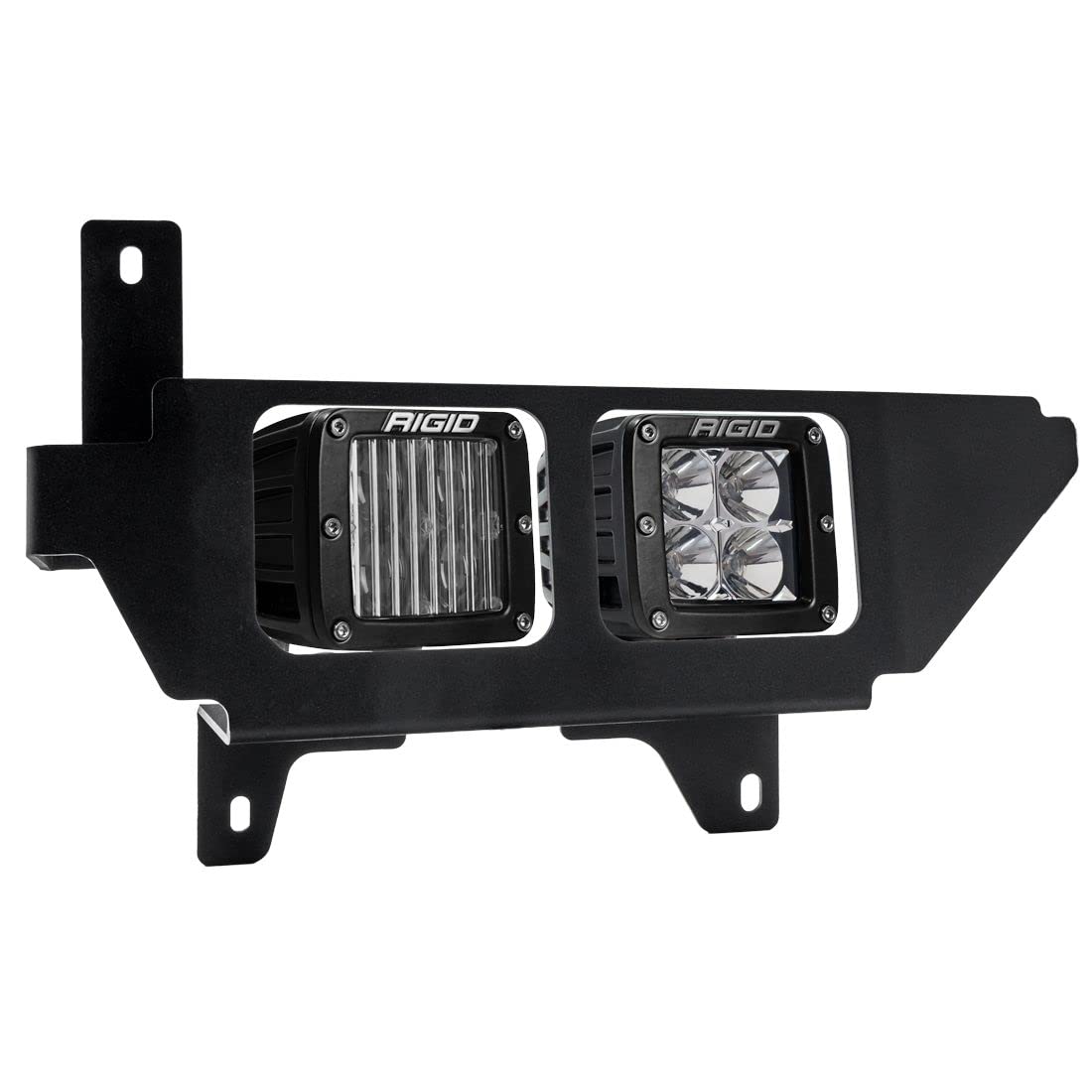 Dual Fog Mount Kit RIGID 46740 Fits 2021+ F150 Includes D-Series SAE Pro, D-Series Spot, Yellow Covers & Harnesses