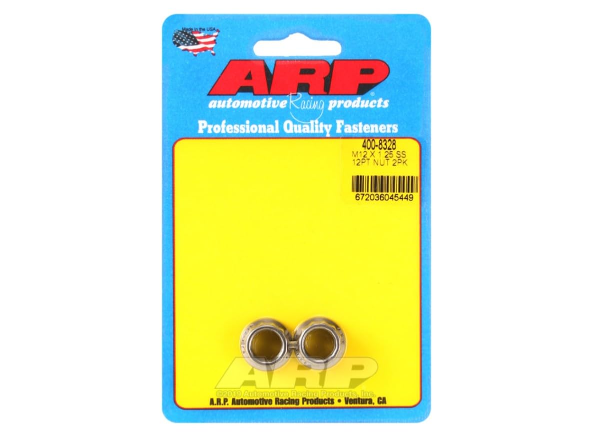 Nut Kit ARP 400-8328 (M12 X 1.25 SS .750 collar 12pt nut)