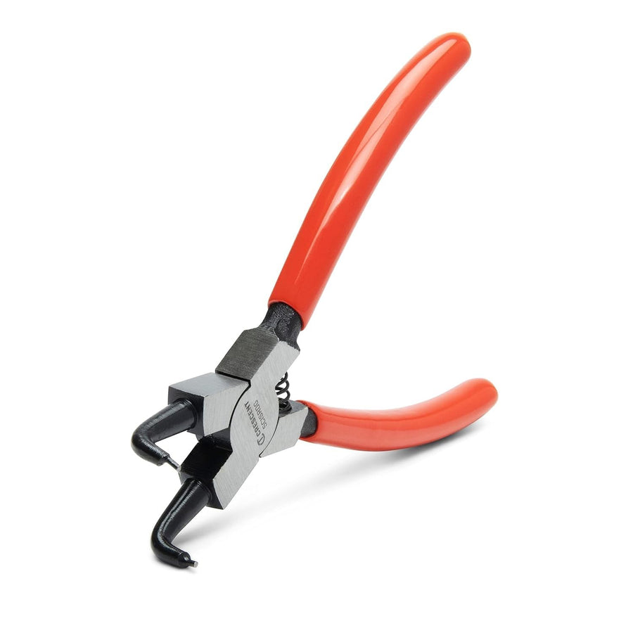 Crescent Internal Snap Ring Pliers 90-Degrees - Heavy Duty Mechanic Tool for Internal Snap Rings Removal - Curved Tips - 5" - 5CISRDG