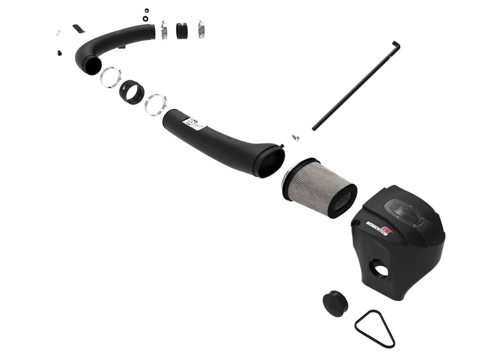 Momentum GT aFe POWER Cold Air Intake System w/Pro DRY S Filter, #51-72201, Black