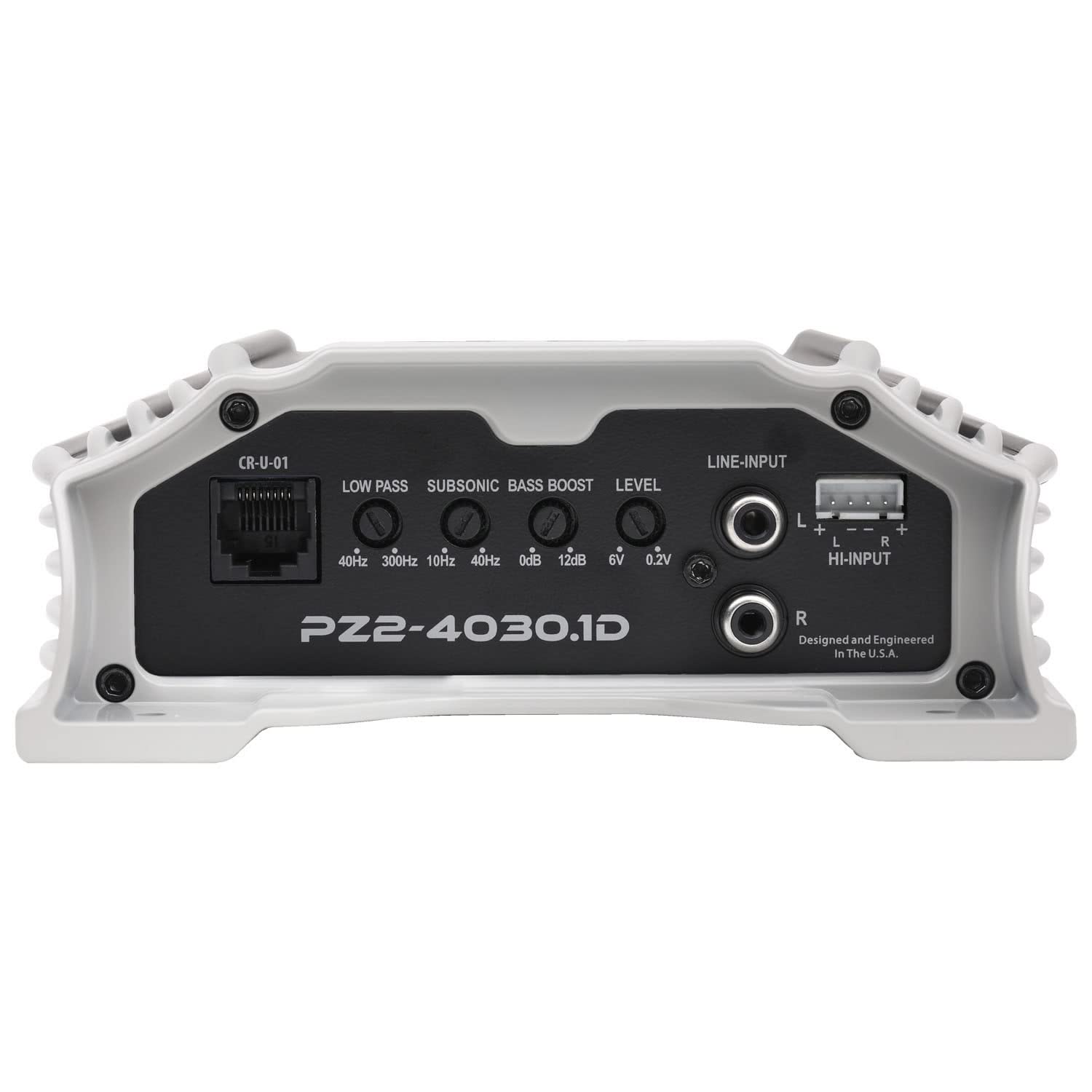 POWERZONE Crunch PZ2-4030.1D 4000 Watt Mono Amplifier, Car Audio Amplifier, 1 Ohm Stable, Bass Remote Included